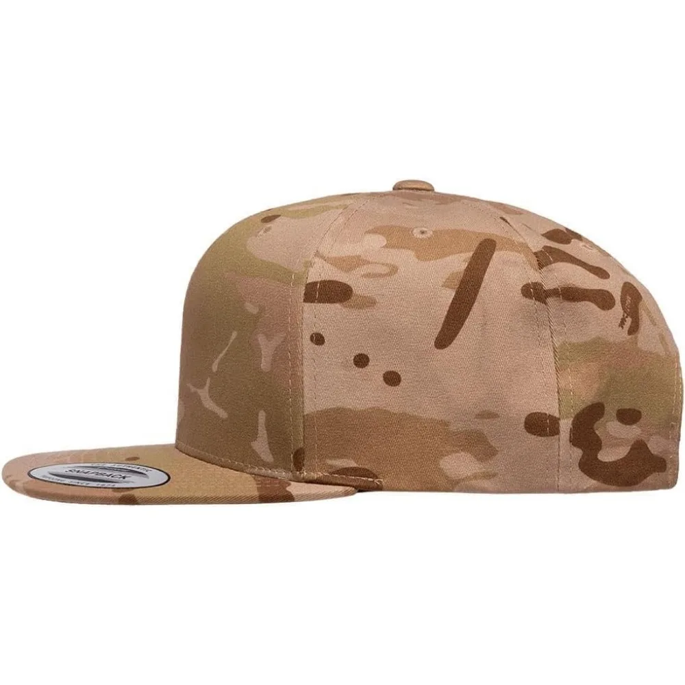 Premium Wool-Blend 6 Panel High Profile Flat Bill Snapback Cap - Bulk Packs Available for Classic Style