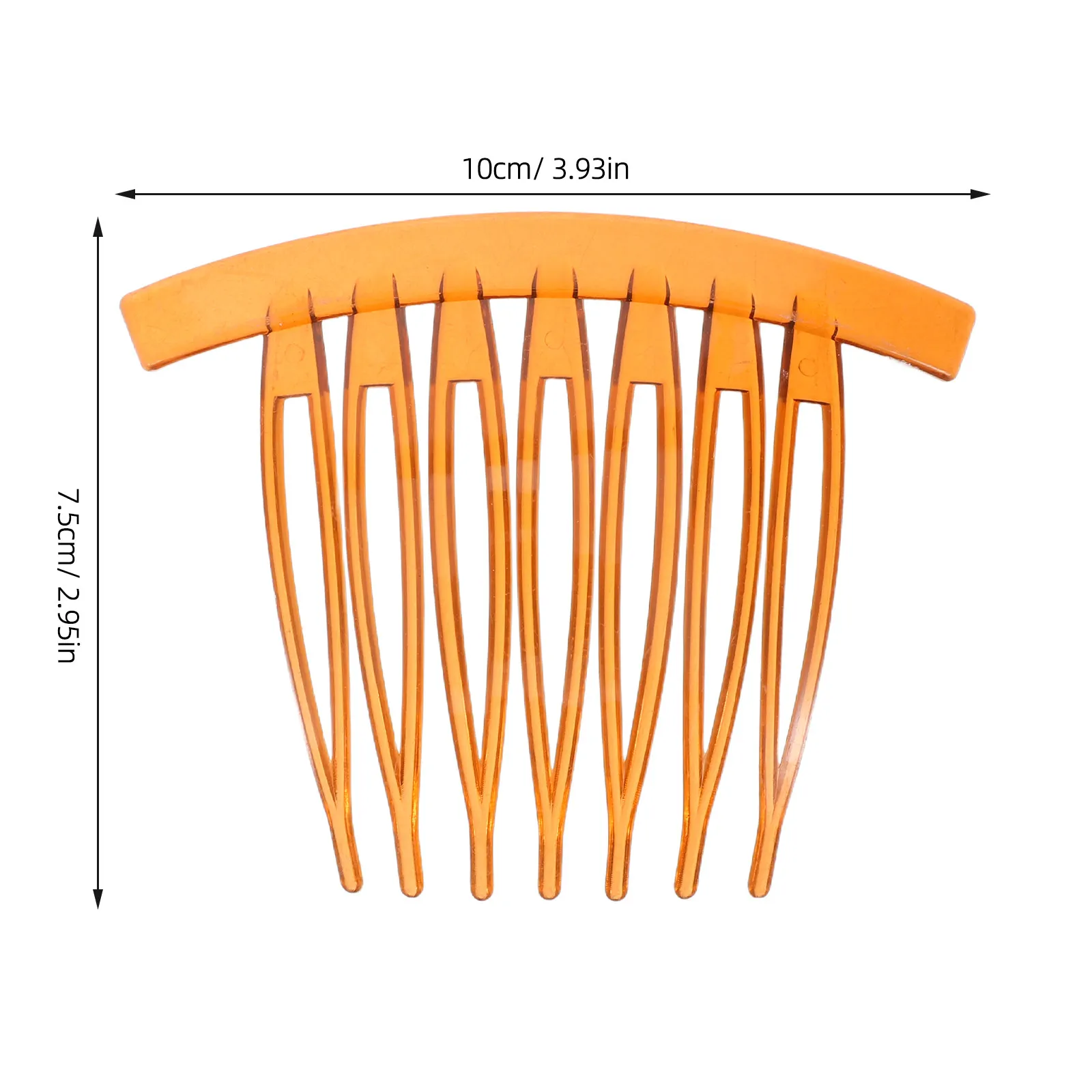 20Pcs 7 Tooth Hair Side Comb French Style Plastic No Slip Strong Hold for Bangs Updo Chignon Bun Styling Comb French Side Combs