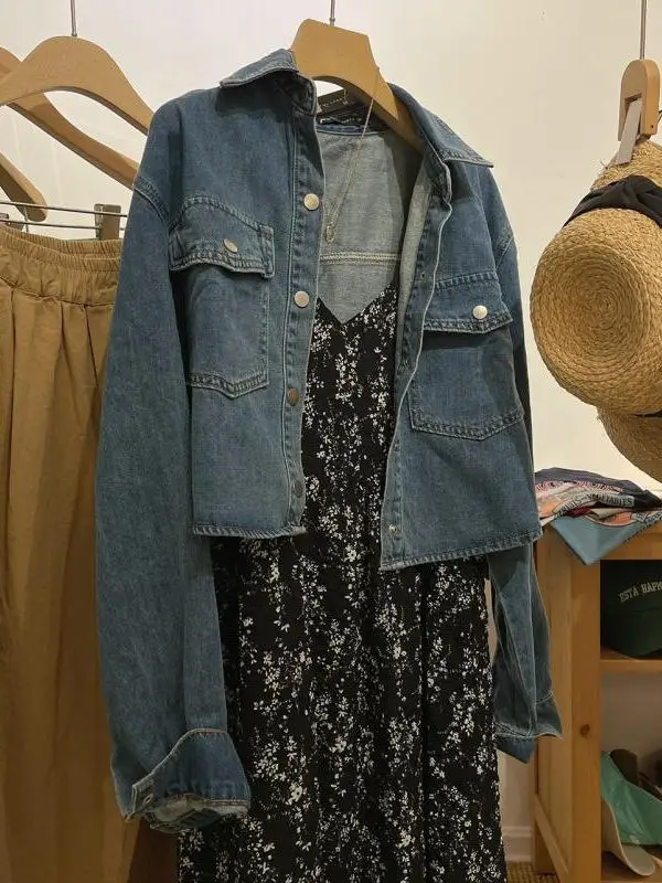 Grande taille imprimé fleuri Midi Dr Vintage T-shirt à bretelles Dr ample taille haute jupe trapèze pour femmes de plus de 300 Po...