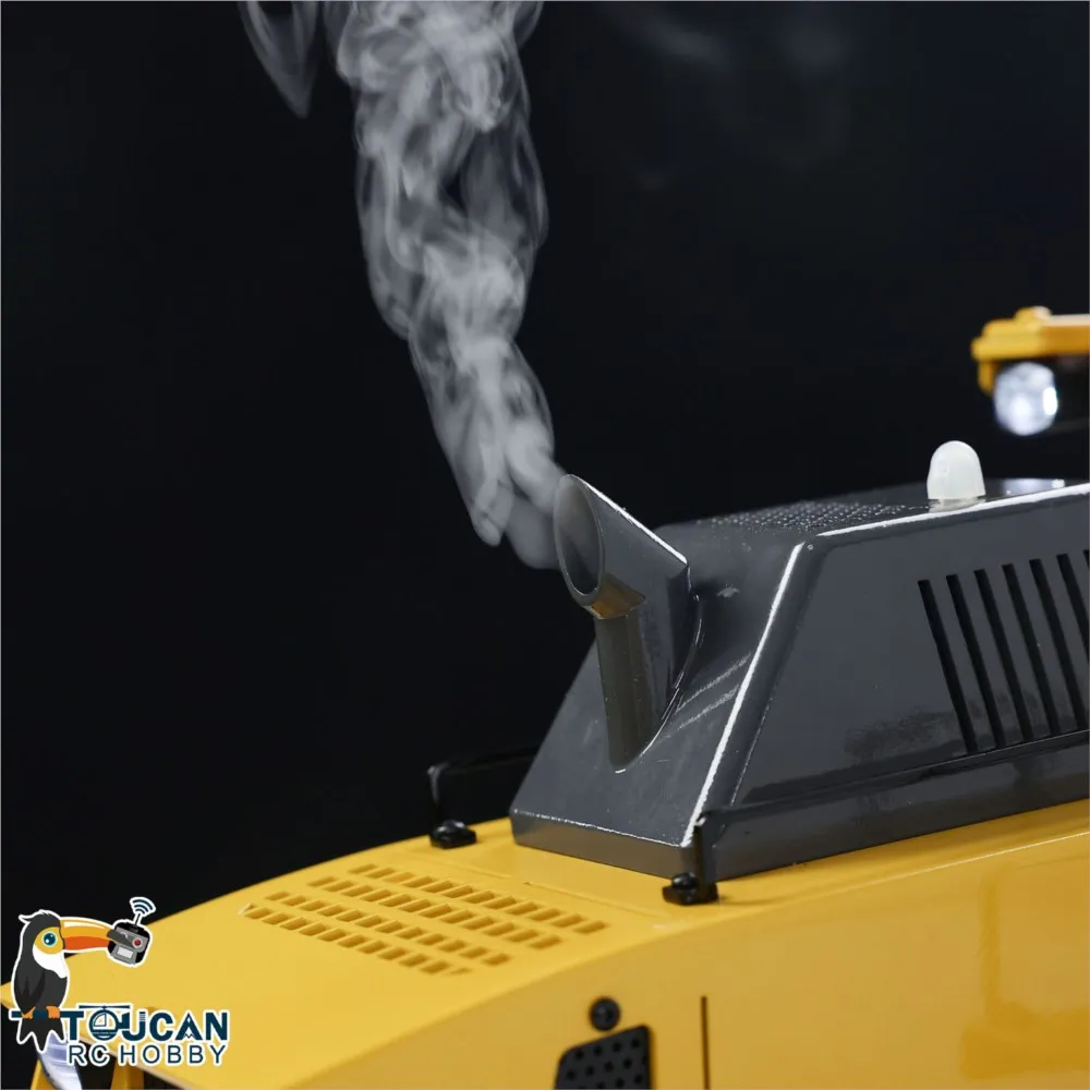 1/14 Hydraulic RC Loader XDRC 470 Metal Radio Control Construction Vehicle Smoke Sounds Light System Assembled RC Toys Model