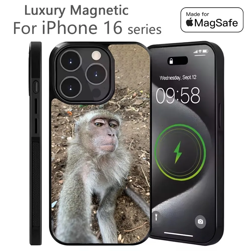 

Monkey Gorilla Phone Case For iPhone 16,15,14,13,12,11,Plus,Pro,Max Mini Magsafe Magnetic Wireless Charging