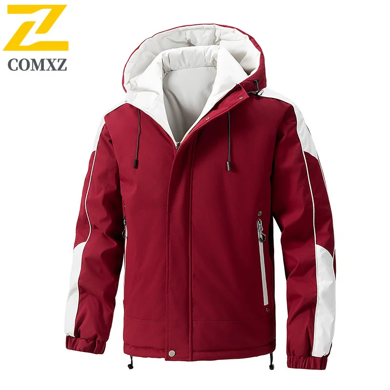 Classic Winter Jacket Men 2025 New Fashion Hooded Travel Windproof Thermal Parkas Multi Functional Coldproof Padded Jackets