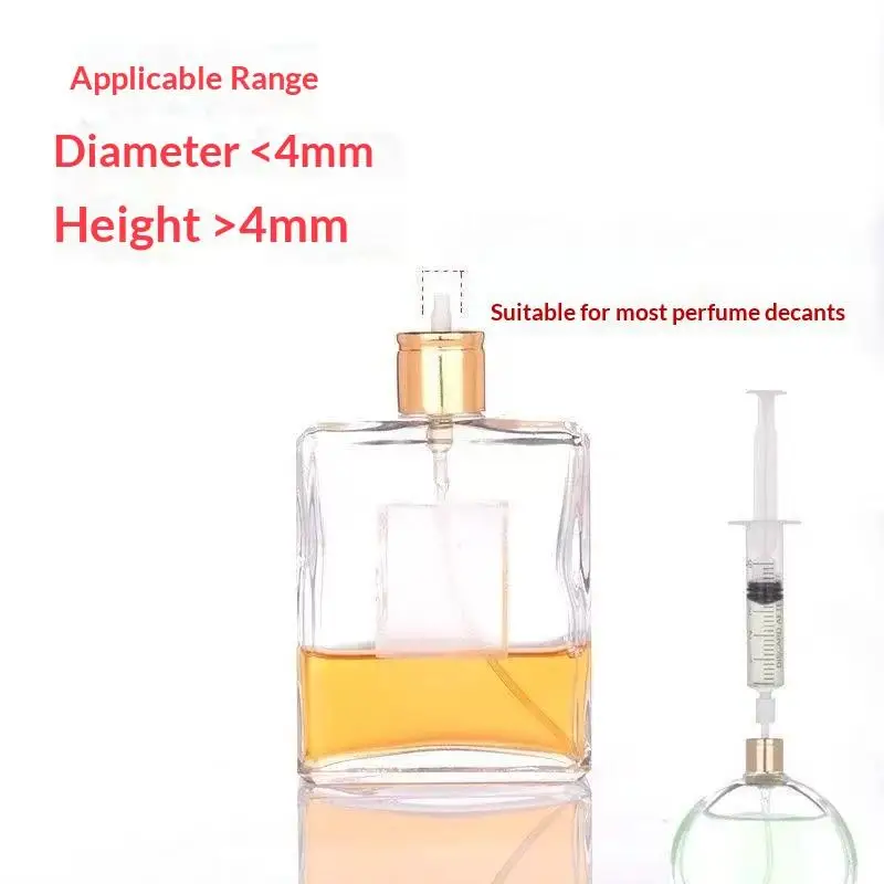 Universeller, transparenter Spritzen-Parfüm-Spender mit Nadelwerkzeug und Konvertierungskopf für präzises Nachfüllen von Flaschen, 1 ml–50 ml, Transferpumpe. – Detail 8