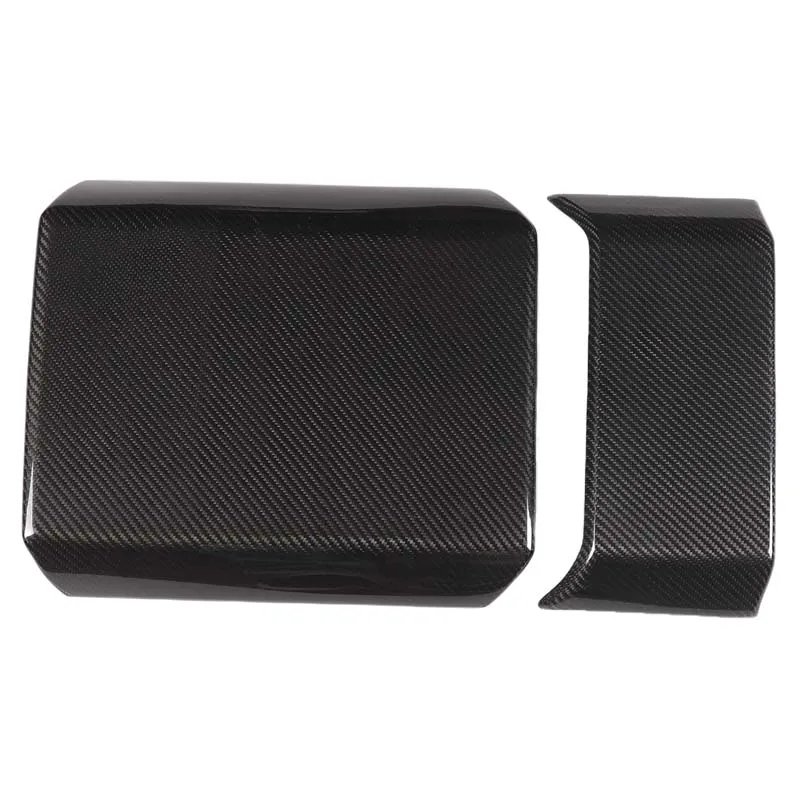 

For Tesla Cybertruck 2024-2025 Real Carbon Fiber Armrest Box Panel Cover Decorative Protective Cover Auto Accessories