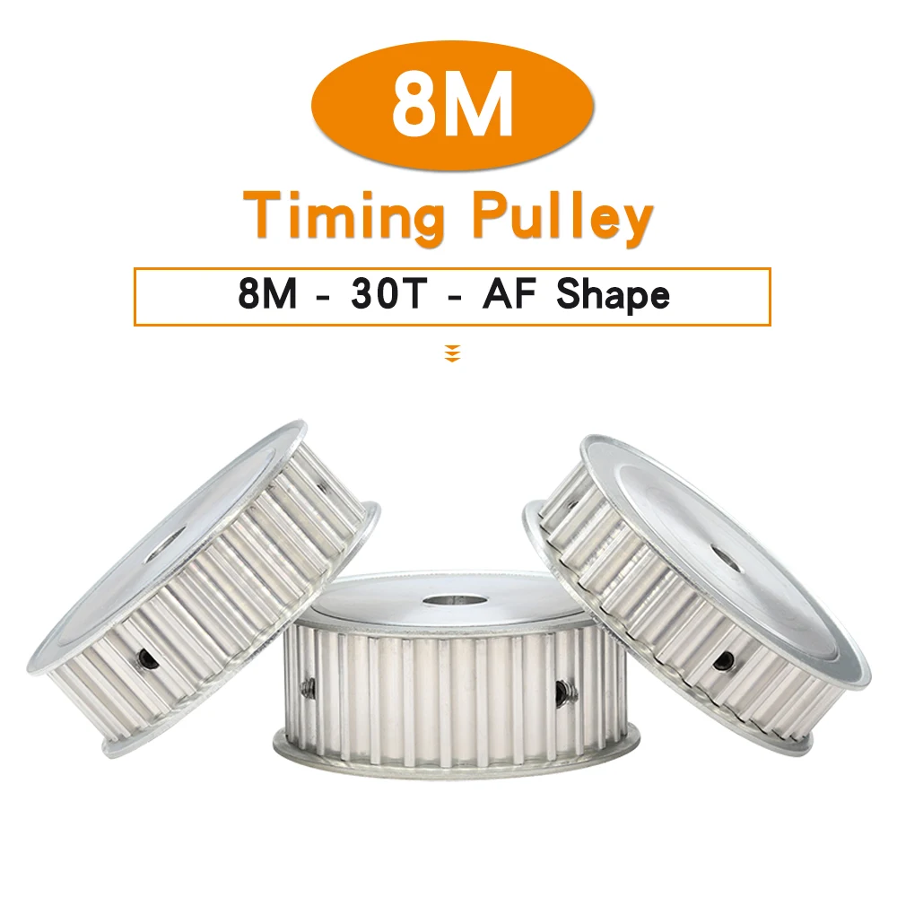 

8M-30T Toothed Pulley Bore 8/10/12/12.7/14/15/16/17/19/20/25mm Pulley Wheels Teeth Pitch 8mm For 8M Timing Belt Width 15/20/25m