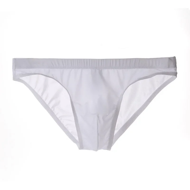 

Men's Sexy Underwear Ultra Thin Panties See Through Low Rise Briefs Breathable Underpants Silky Knickers Cuecas Masculinas