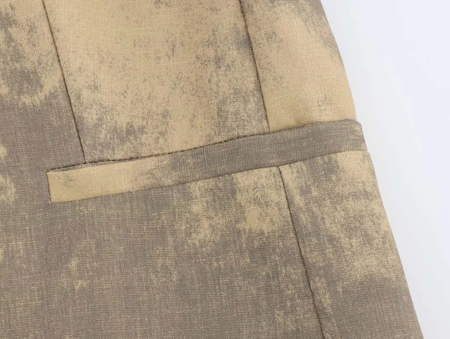 Abbigliamento femminile europeo e americano 2025 Primavera e autunno New Fashion Retro Tie-Dye Print Minimalist Blazer Top