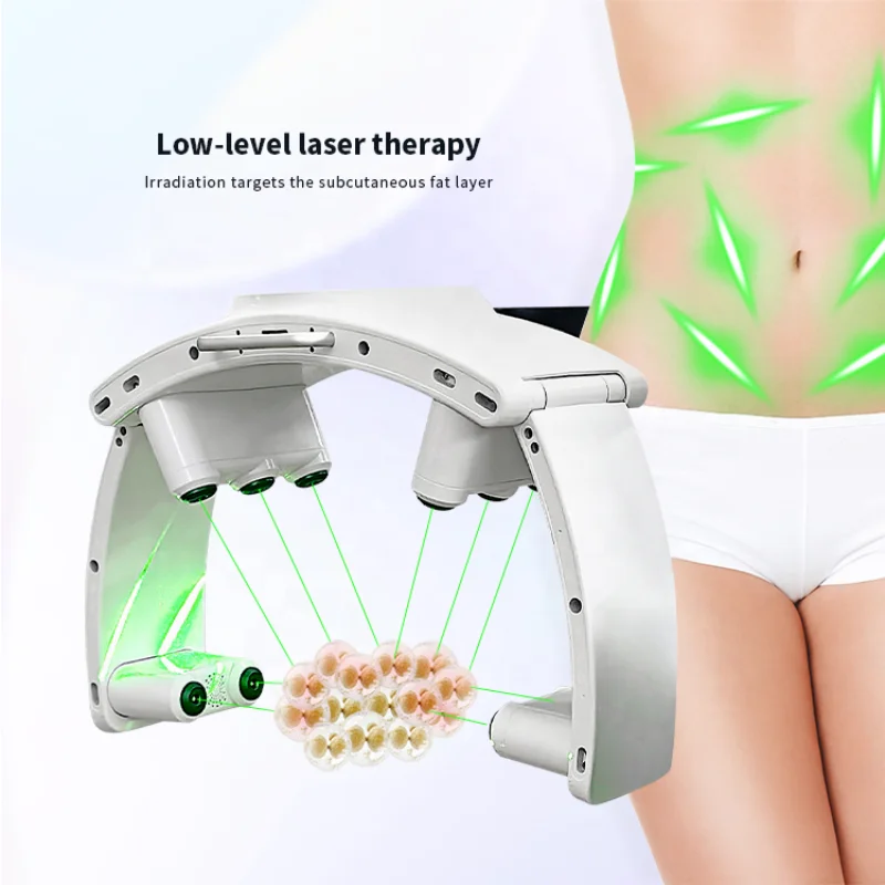 Non-invasive Cold Laser 10d Lipo Diode Laser Cellulite Reduction 532nm Green Light Therapy Slimming Machine