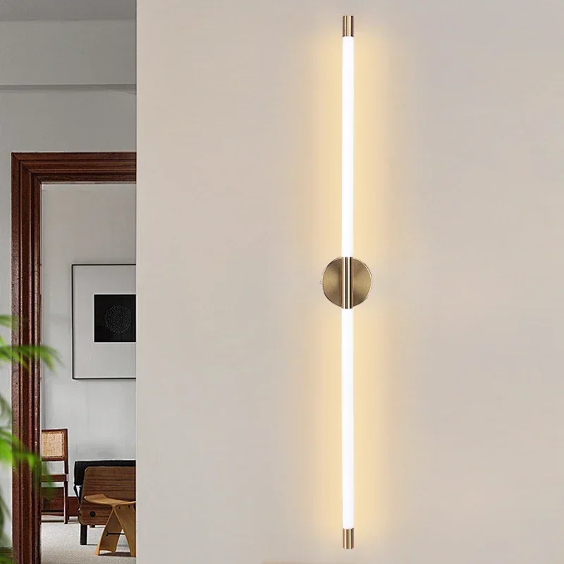 Modern Acrylic Long LED Wall Light 40-80cm Indoor Corridor Living Room Dining Room Background Wall Decoration Light 85-265V