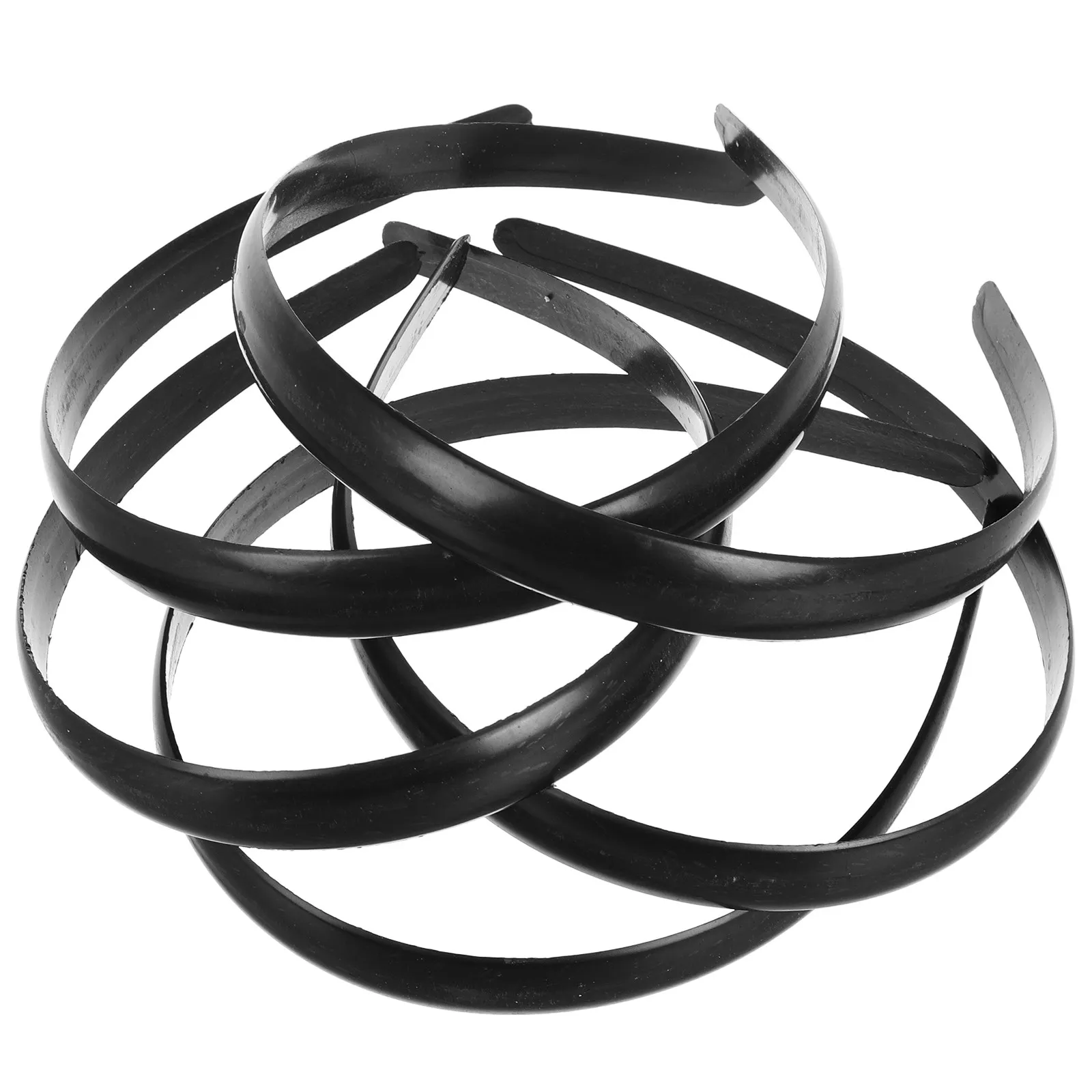 

50Pcs Black Plastic Hair Hoop 15Mm Hard Headband Women Girls Fashion Hair Band for Parties Birthdays Ceremonies
