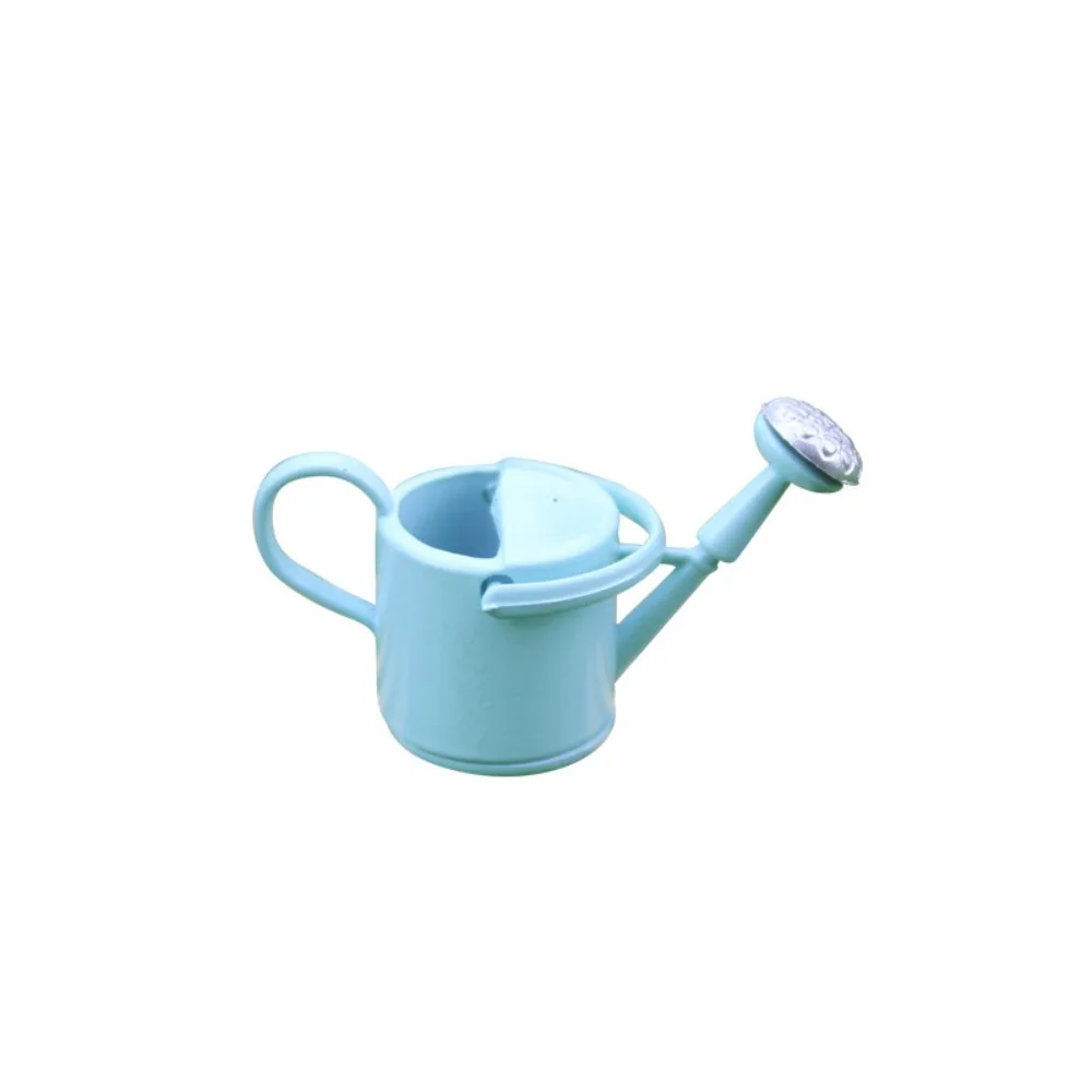 Metal Mini Watering Can Model Lifelike DIY Watering Can Ornament Simulated 1/12 Dollhouse Miniature Watering Can Children