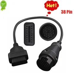 Top QualityFor Mb 38 Pin To 16 Pin Obd2 Obd Ii Diagnostic Adapter For Mercedes 38 Pin Obd 38pin Connector For Benz Drop Shipping