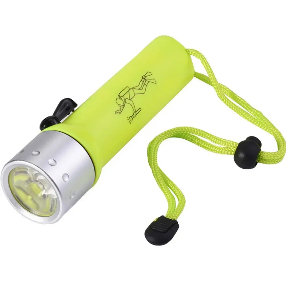 Magnetic Control Diving Lamp Hole Diving Waterproof LED Magnetic Flashlight Long-range Powerful Underwater Flashlight