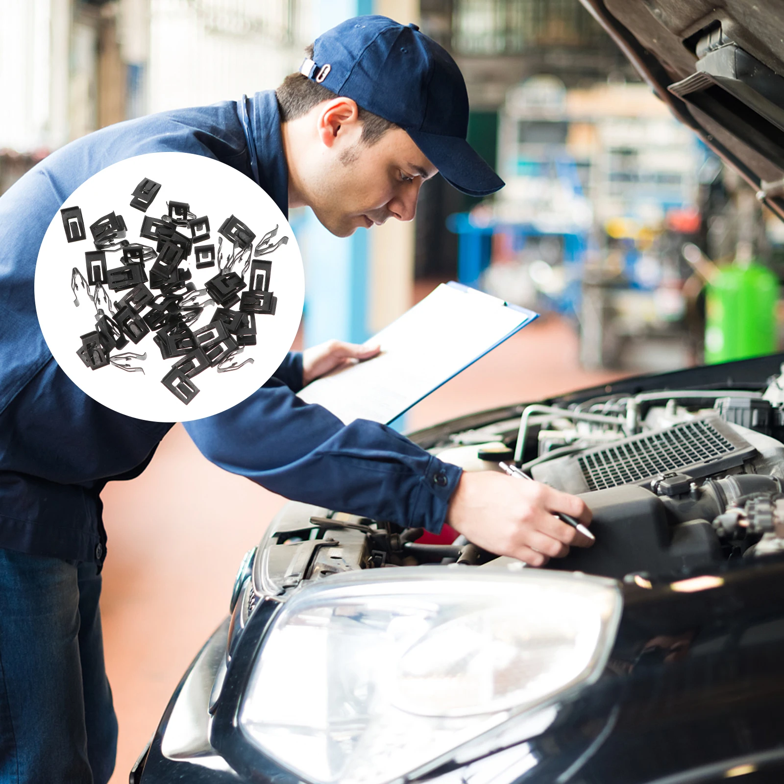 

50Pcs Durable Metal Retainer Clips Easy Install Replace Car Dashboard Fastener Universal Professional Practical