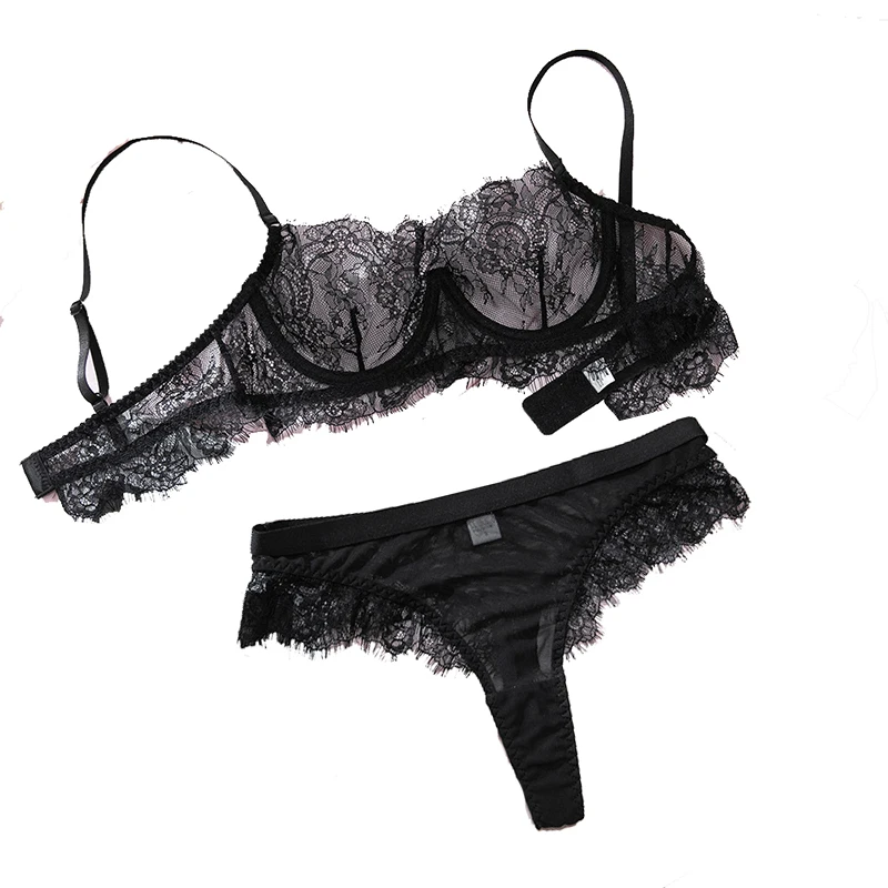 

Сексуальные комплекты нижнего белья: черное кружевное белье с косточками, романтическое, полупрозрачное, бесшовное, ультратонкое, с эффектом невидимки, экзотические комплекты.