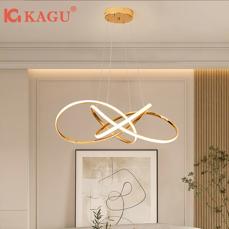 

Modern Dimmable LED Chandelier - Pendant Ceiling Light for Dining Room, Living Room & Bedroom, Home Lighting Fixtures