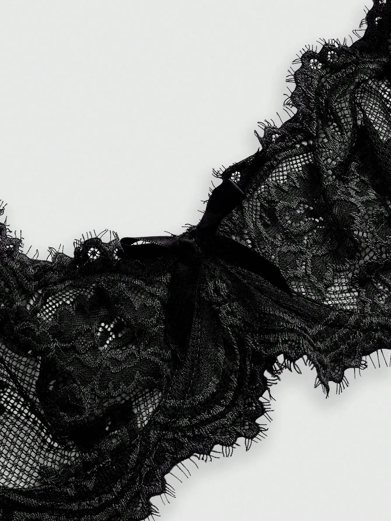 Gothic Floral Lace Underwire Triangle Cup Bra For Women
