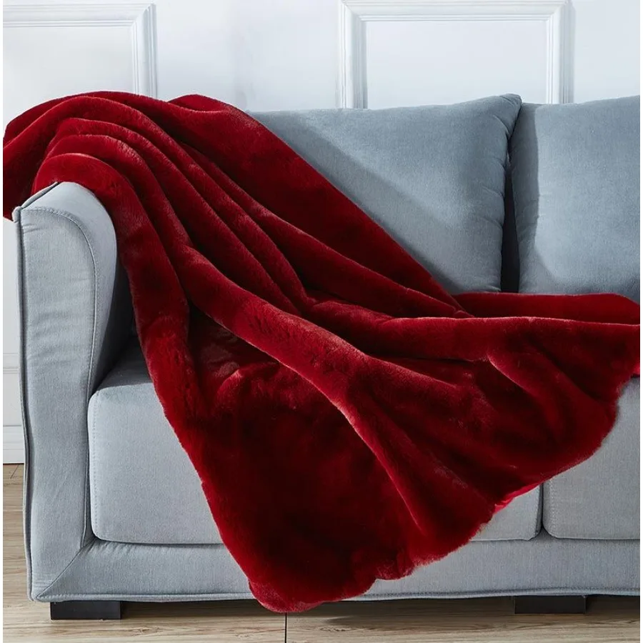 

Cassilda Luxury Chinchilla Faux Fur Throw Blanket 50 x 60