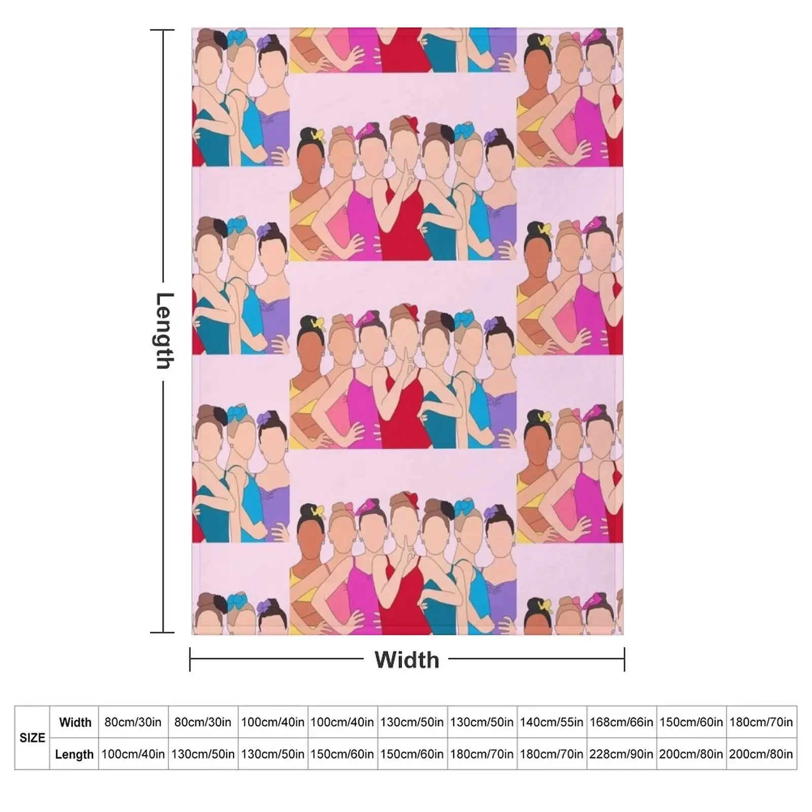 Dance Moms Girls Throw Blanket couch cozy soft plush fuzzy picnic outdoor blanket