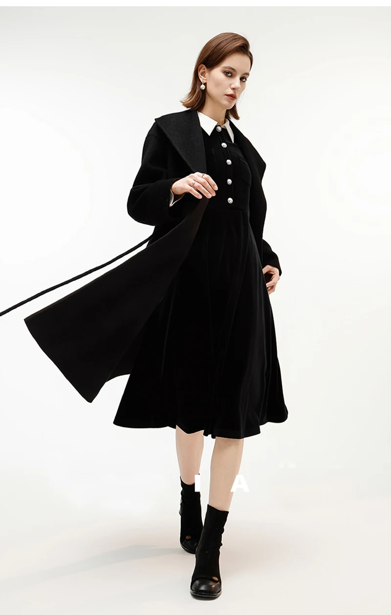 Silk Velvet Ladies' Dress, Elegant Comfortable for Professional and Business Occasions Casual Wear, High-end Women's Clothing