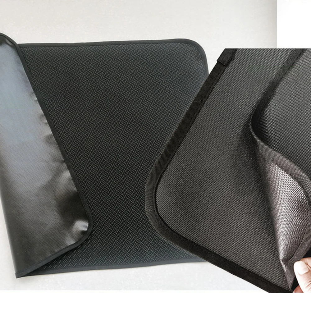 Half Circle Fireplace Carpet, Silicone Fireproof Fireplace Insulation Floor Mat  Hearth Rugs Flame Retardant Protection Floor