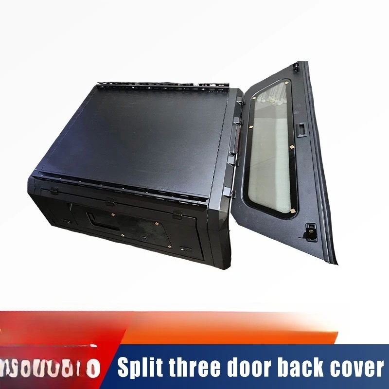 Suitable for 2026 pickup truck modification, three-door split high cover, left and right push-pull tempered glass windows