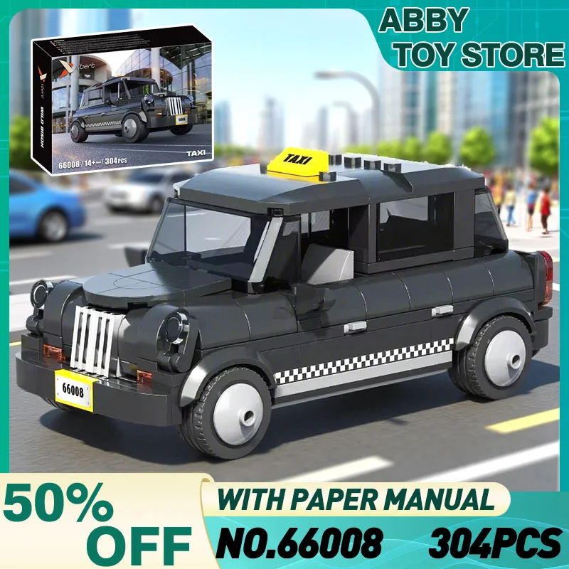 

Xbert 66008, имитация городской такси, строительные блоки, кирпичи, сборка, игрушка-головоломка, идеальный рождественский подарок для взрослых и детей