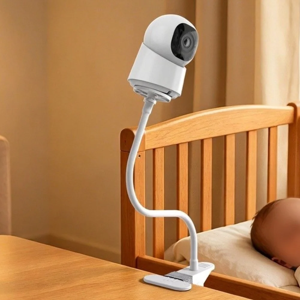 Security Camera Flexible Clip Stand For E30,C220,C210 Crib Rail Guard Gooseneck Clamp Bracket For Webcam Monitor