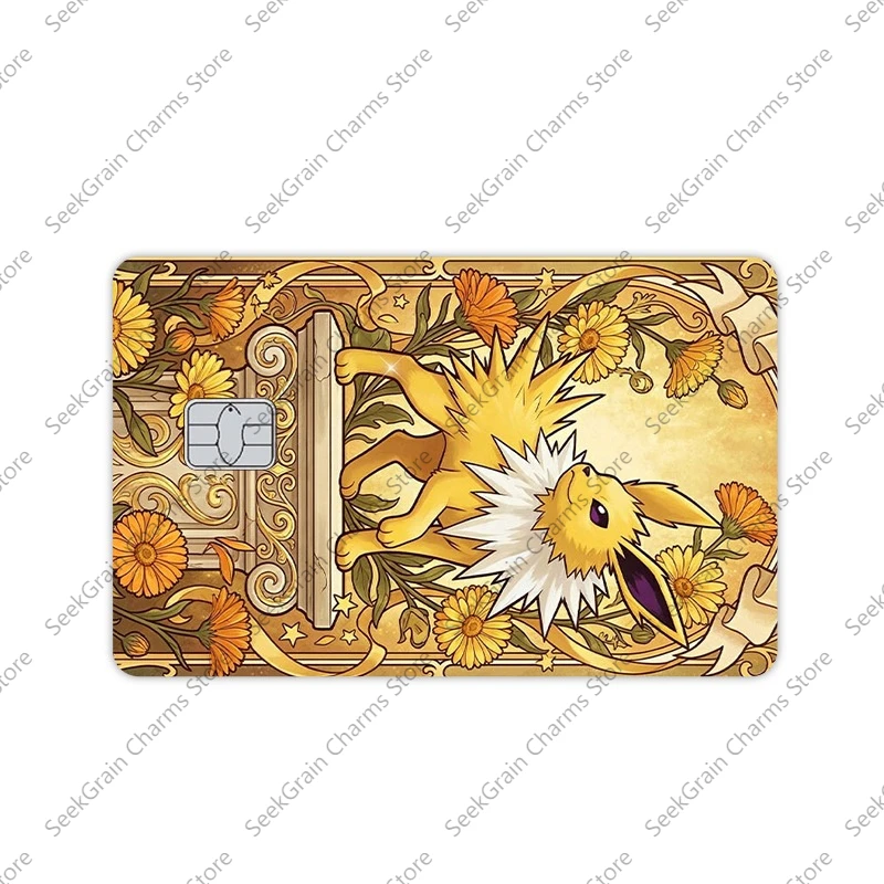 Sylveon Umbreon Leafeon Series Anime Cartoon Matte Bank Debit Card Sticker Decoration Accessories Daily Accessory Birthday Gift