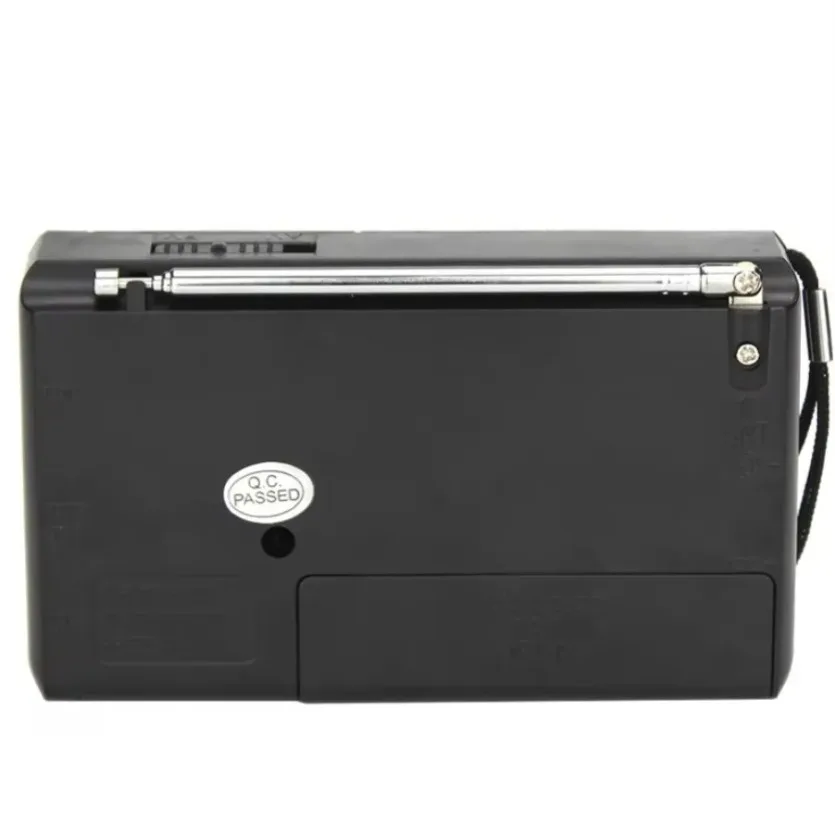 XIKCU AM FM Portable Mini Two Band Radio Full-wave Band Battery Powered Radio BuiltIn Speaker Outdoor Emergency Radio for Elders