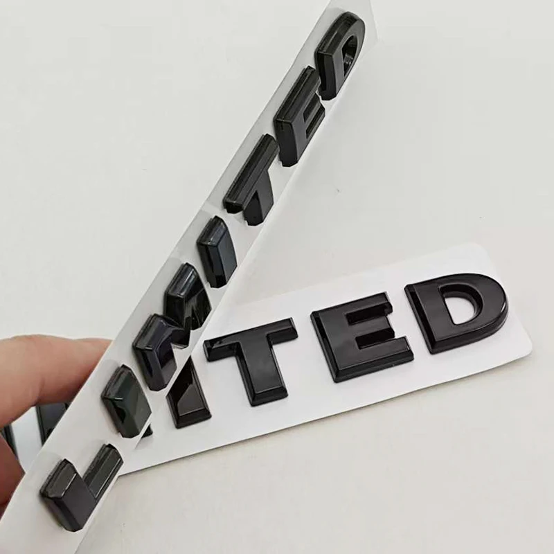 New 1Pcs 3D ABS Logo LIMITED Car Side Fender Rear Trunk Emblem Badge Sticker Decals For JEEP Wrangler Compass Commander Cherokee view 5