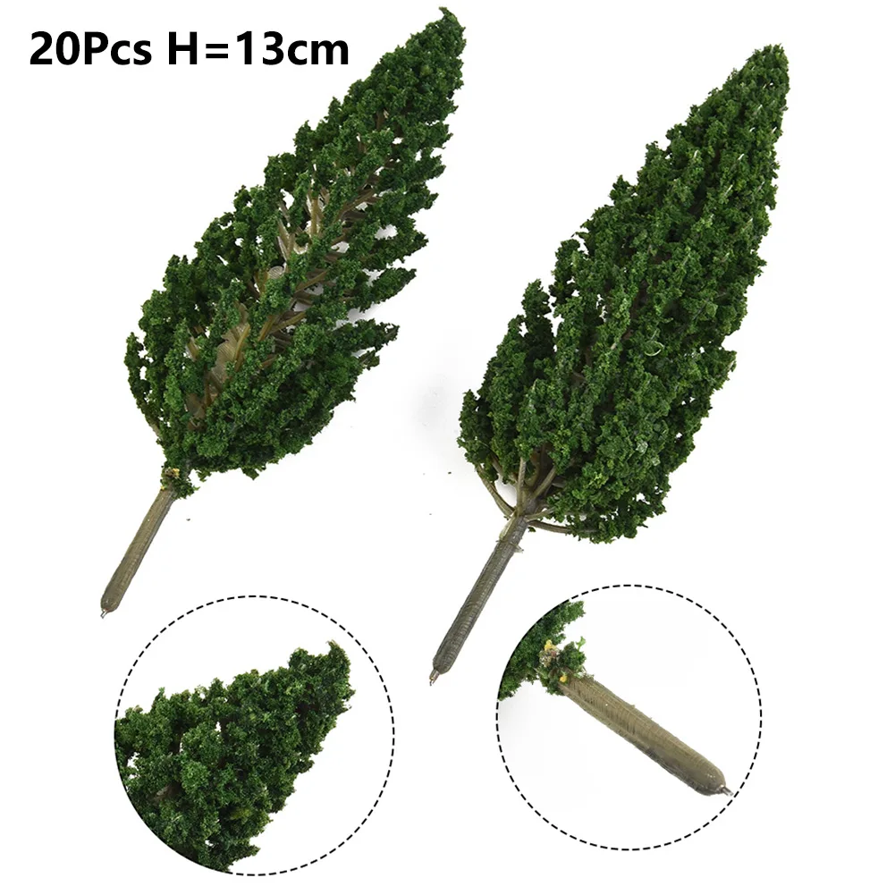 Pine Tree Decoration Set Includes Twenty Pieces at a Uniform Height of Approximately Thirteen Centimeters Each