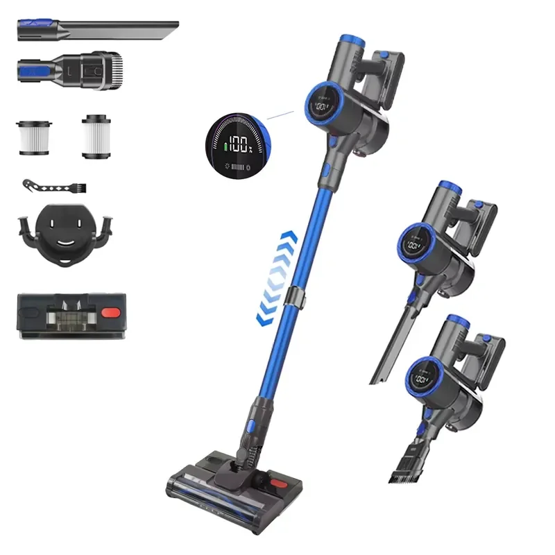 3 in 1 Wet and Dry Cleaner Rechargeable 15000Pa Suction Cordless Vacuum Cleaner for House