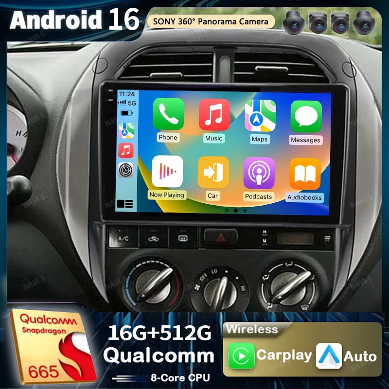 

Android 16 For Toyota RAV4 2 CA20 CA20W XA20 2003- 2005 2K QLED Android Car Radio Multimedia Video Player GPS Stereo CarPlay 4G