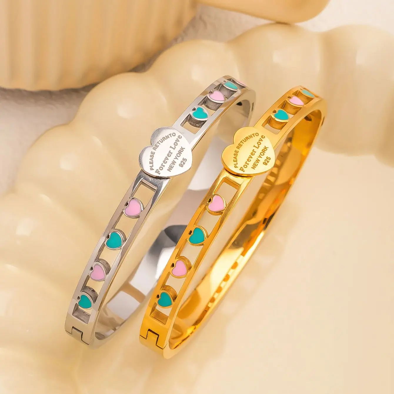 Elegant 18K Gold Pl… - image