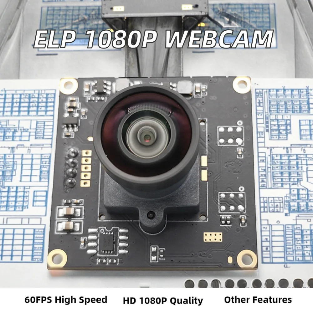 For High-Speed 1080P 60FPS CMOS Sensor Mini USB Camera Module 2.9mm Lens Biomechanics Motion Analysis Stock