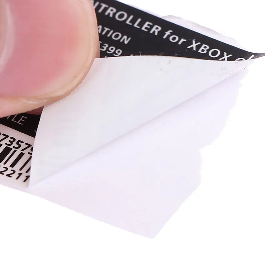 1PCS For Xbox 360 Black White Controller Sticker Label For Xbox One Slim Series S X Game Handle Back Stickers Repair Accessories