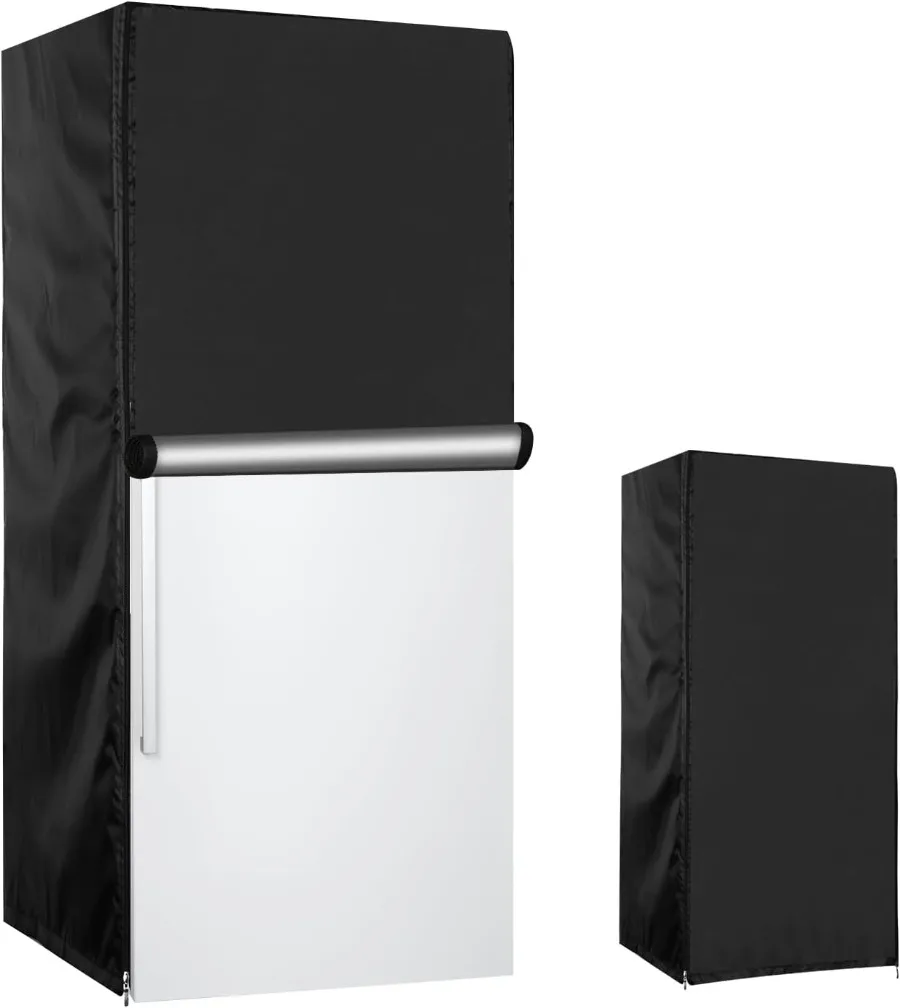 

Вертикальный чехол для уличного холодильника, из ткани Оксфорд 210D, водонепроницаемый, пыленепроницаемый и солнцезащитный, подходит для дома, двора и сада.