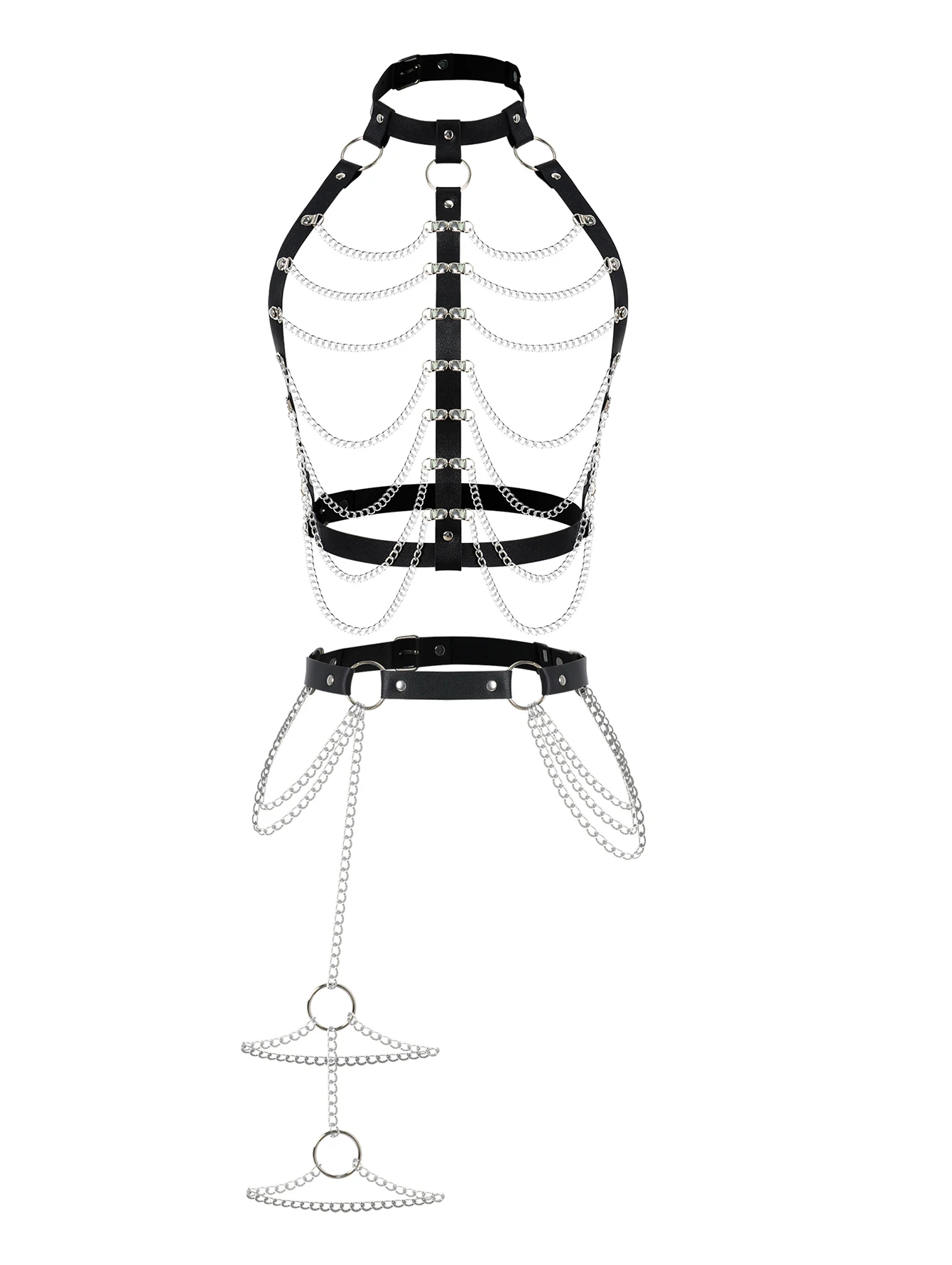 

Модный пояс, женский уличный стиль, корсет, цепочка с кисточками, регулируемый повседневный декоративный пояс, готическая одежда, аксессуары