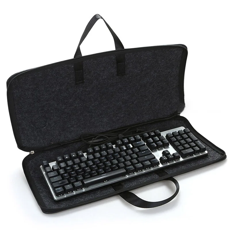 Teclado mecânico portátil Travel Bag, Mouse Maleta, Caixa de armazenamento, Proteção Bolsa, 87key, 104key