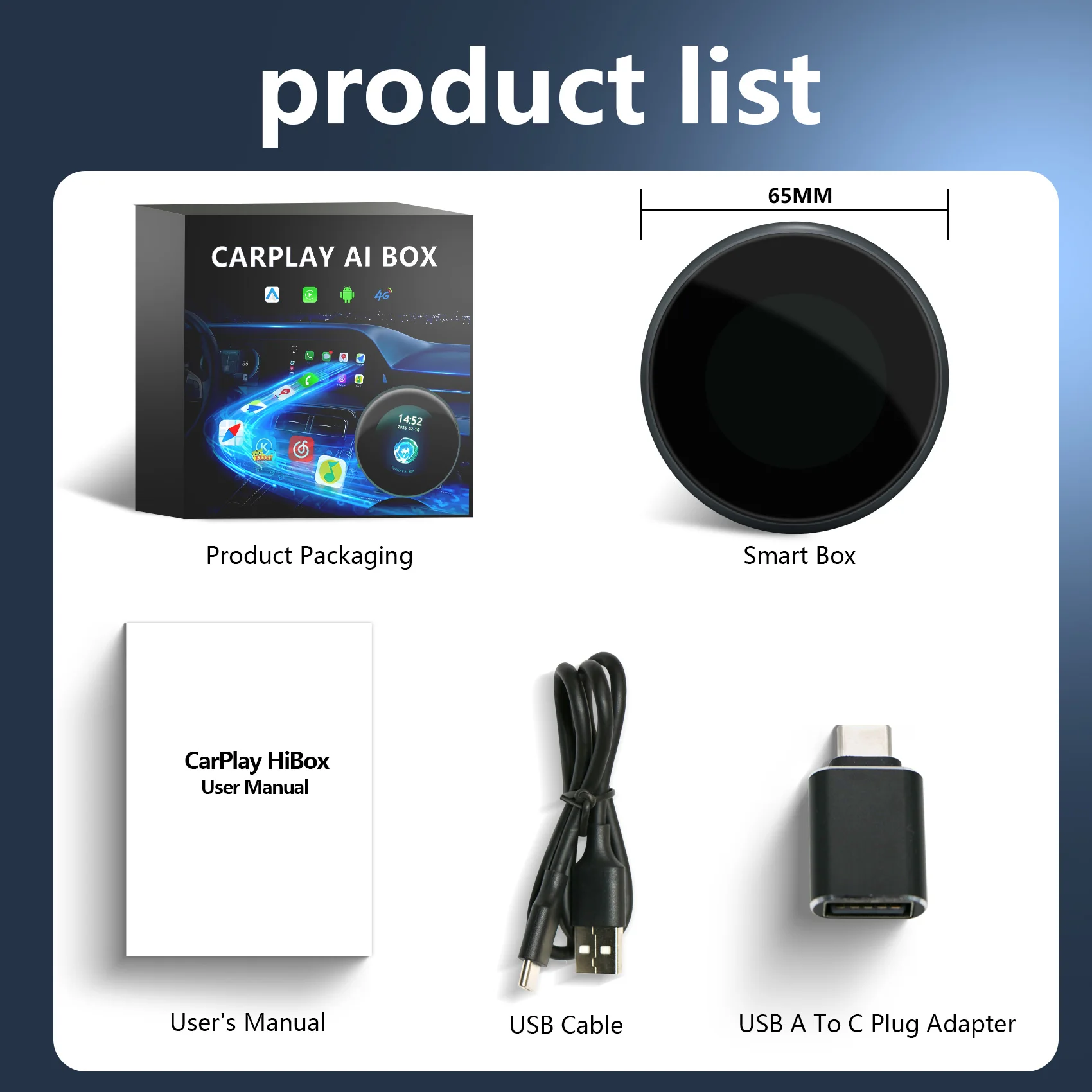 Alfombra inalámbrica de Android Smart Box y caja elegante del coche de Android 8+128GB 8+256GB