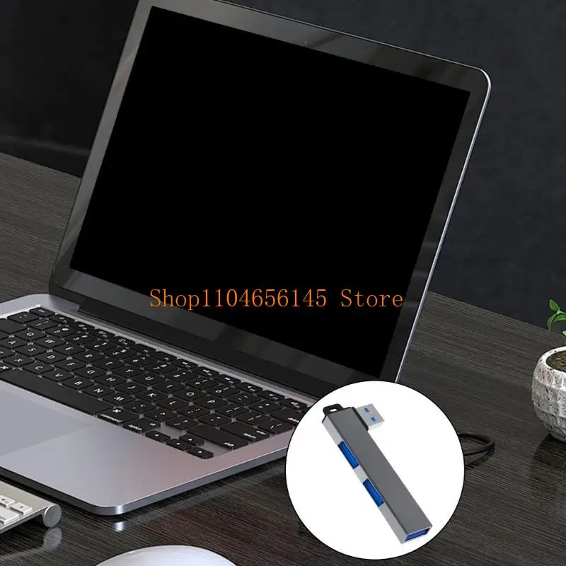652F Aluminum USB3.0 Hub Adapter for Multiple Device Highly Speed Connectivity