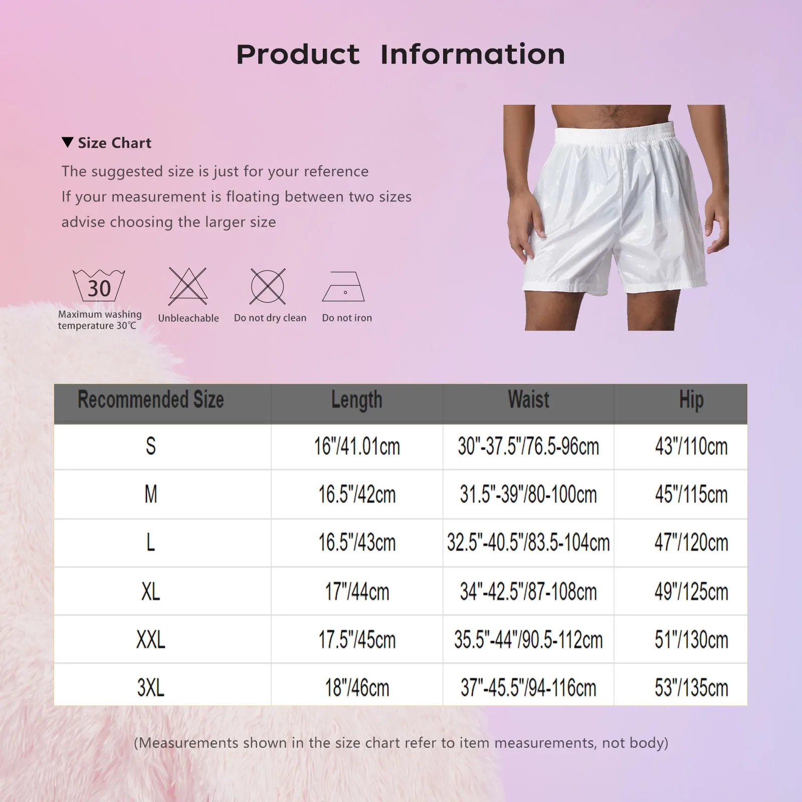 

Men Wet Look Semi Sheer Sides Zipper Shorts Elastic Waistband Open Side Shorts for Rave Party Nightclub Beach Pool Lingerie