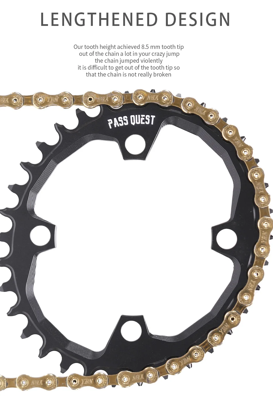 PASS QUEST 94BCD Mountain Bike Disc Positive and Negative Tooth Single Disc Suitable FORGX NX X1 1400 Bicycle Tooth Disc
