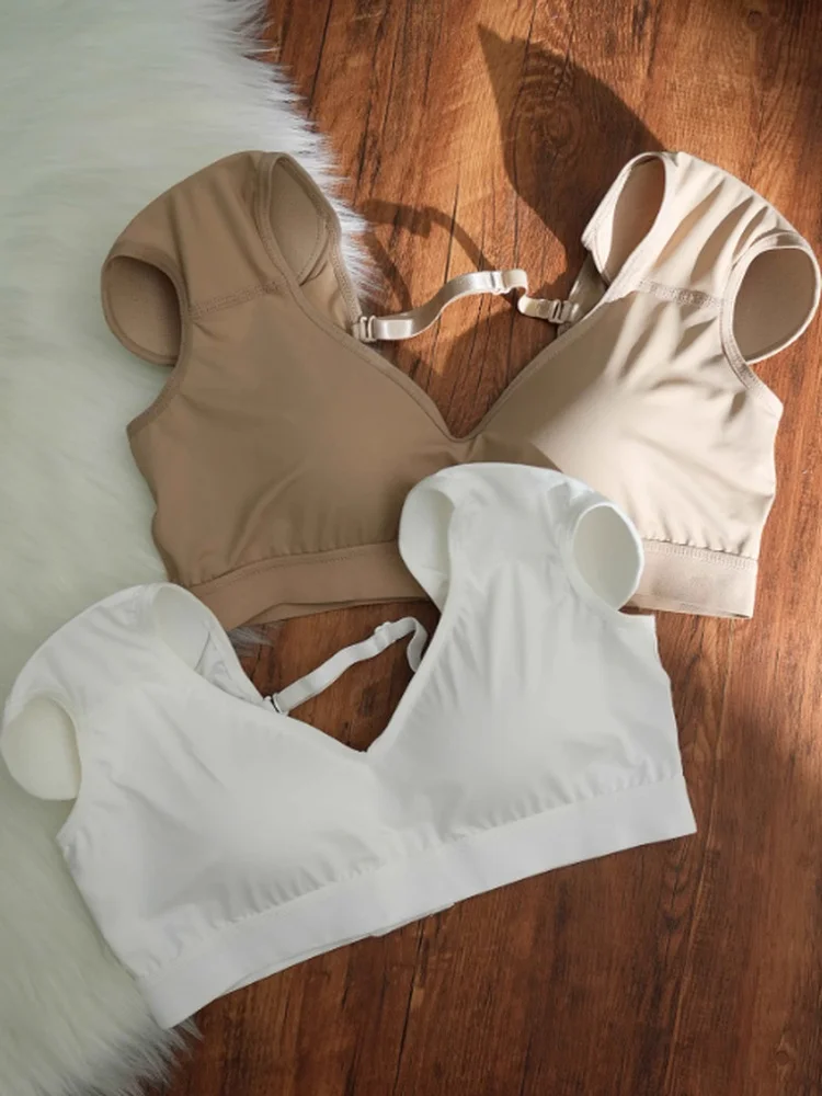 Share Queen Integrated Straight Angle Shoulder Bra Slimming Pad Narrow Shoulder Must Have Deep V Ladies Underwear Fixed Strap