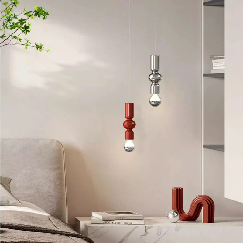 

Bauhaus Pendant Light Modern Designer Minimalist Hanging Lamp for Bedroom Bedside Hallway Dining Room Bar Counter Decor Lighting