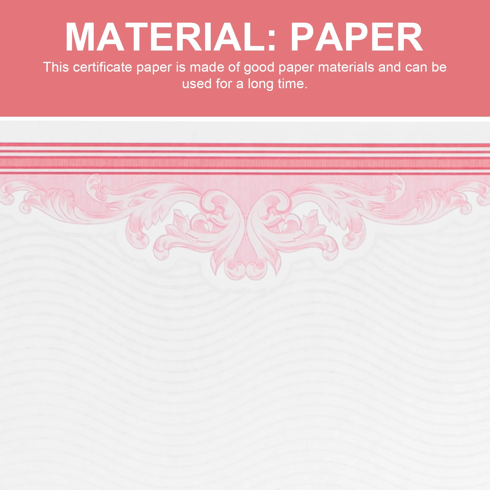 

10 Sheets Certificate Inner Paper Compact Size Design for Diploma Participation Awards Printable Certificate Paper