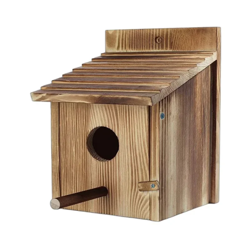 

Wooden birdcage birdhouse house bird's nest ornaments ornaments pet supplies wooden breeding box