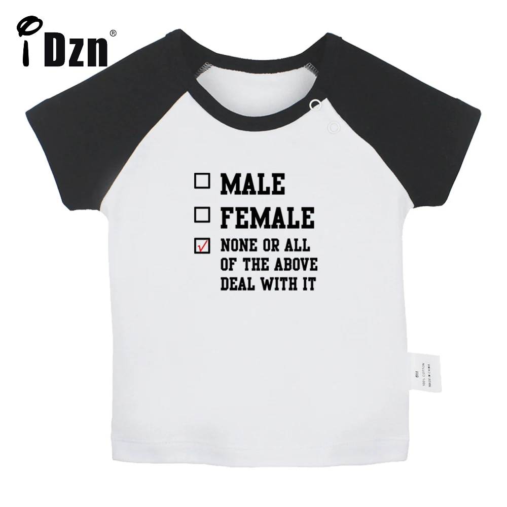 Official Member Baby Boom & None Or All Of The Above Deal With It Printed Tees Baby Boy T shirt Baby Girl Short Sleeves T-shirts