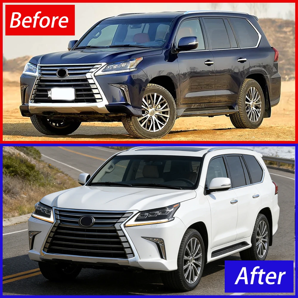 Car Front Lamps For Lexus LX570 2016-2019 LED Auto Headlight High Configure Projector Lens Tool Accessories Plug and Play